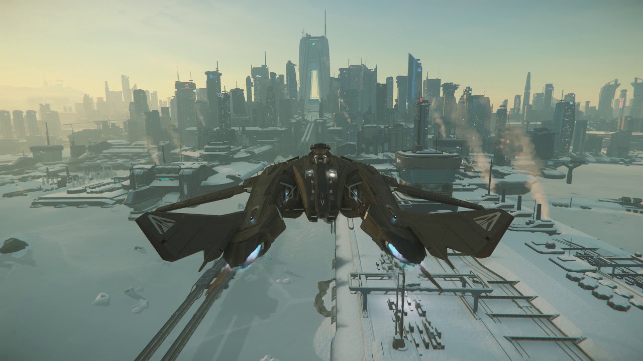 Star Citizen PTU 3.8 - Visiting New Babbage on microTech