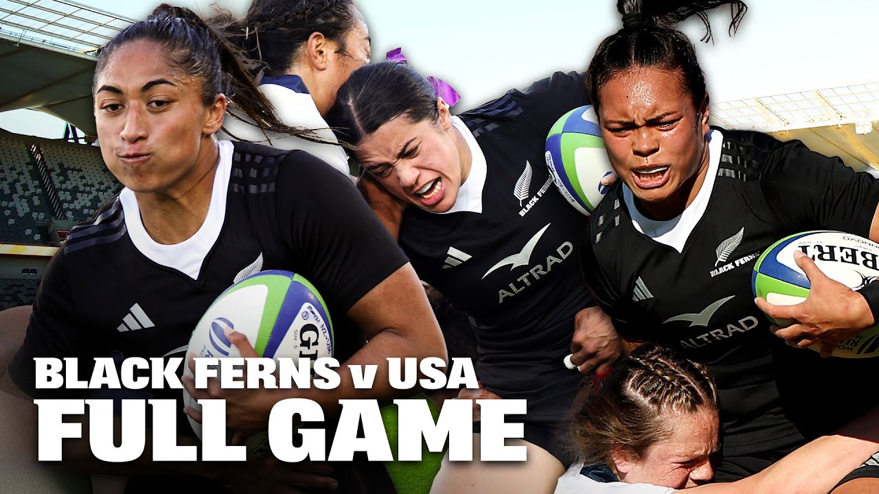Black Ferns vs USA 2024 Rugby Showdown: See Mererangi Paul's OUTRAGEOUS Chip & Chase Hat-Trick 💪