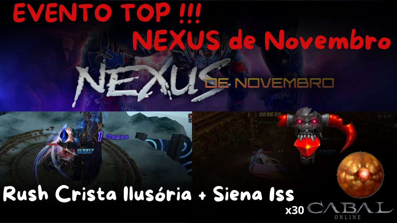 Cabal Online - Rush Crista + Siena 1ss - Evento NEXUS de Novembro.