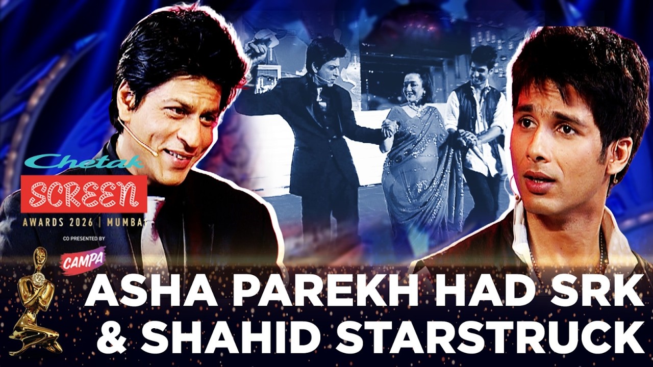 When Asha Parekh Joined Shah Rukh Khan And Shahid Kapoor At Screen Awards | #ChetakScreenAwards