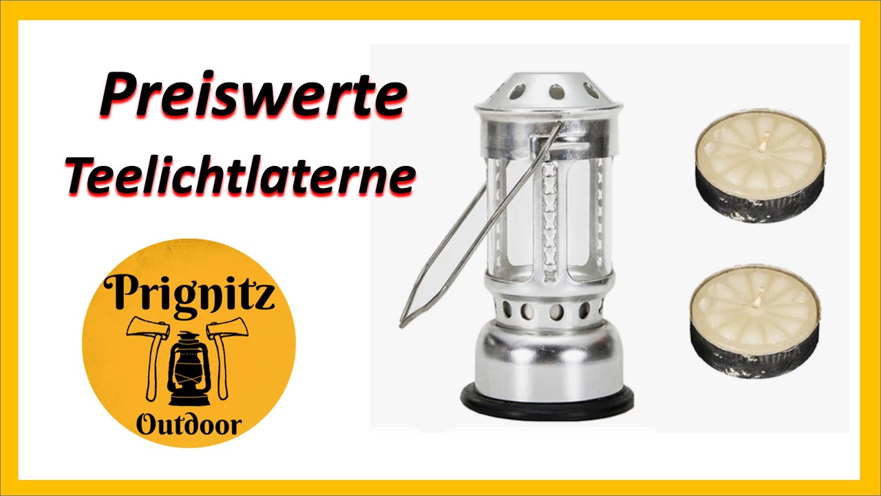 Preiswerte Teelichtlaterne für Outdoor und Camping