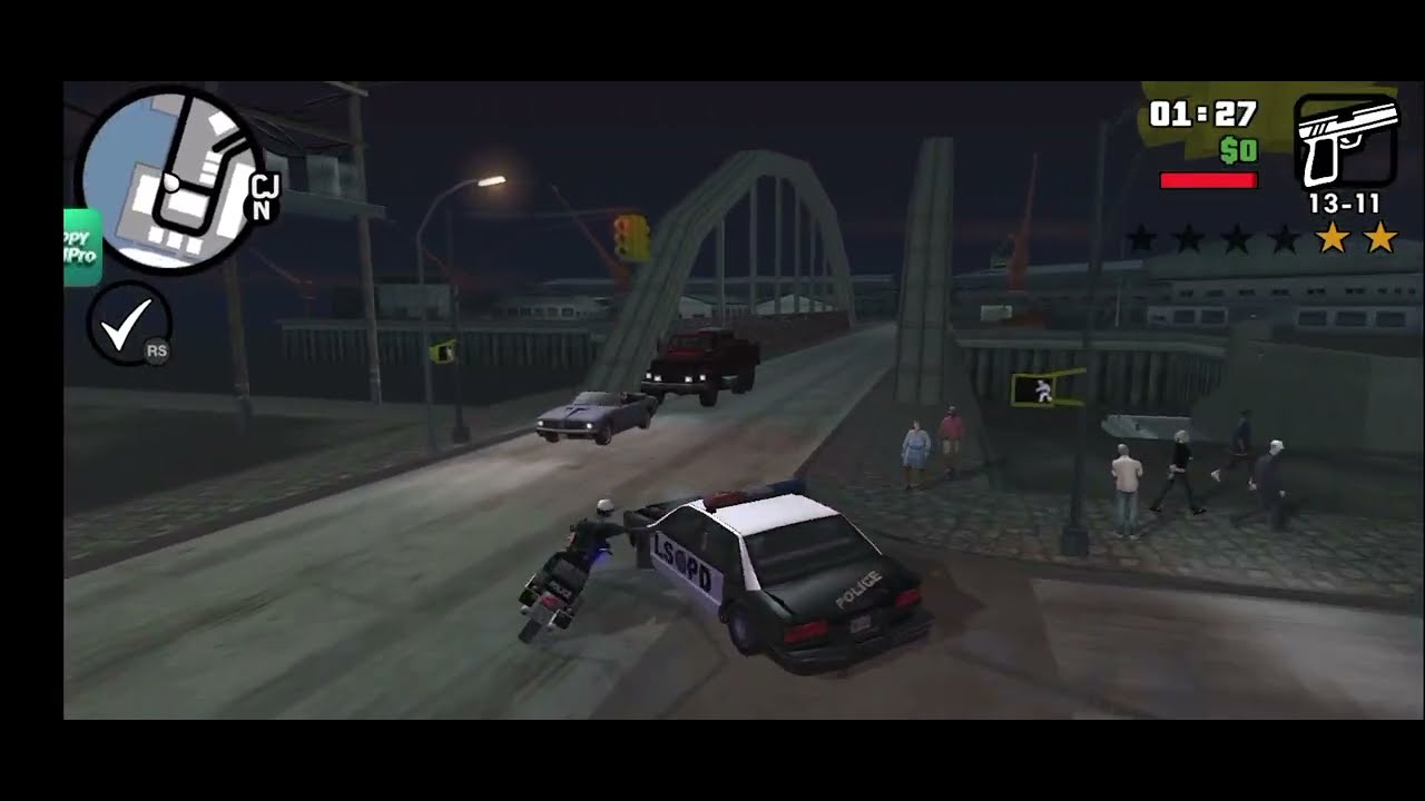 Fuga da polícia GTA SAN ANDREAS