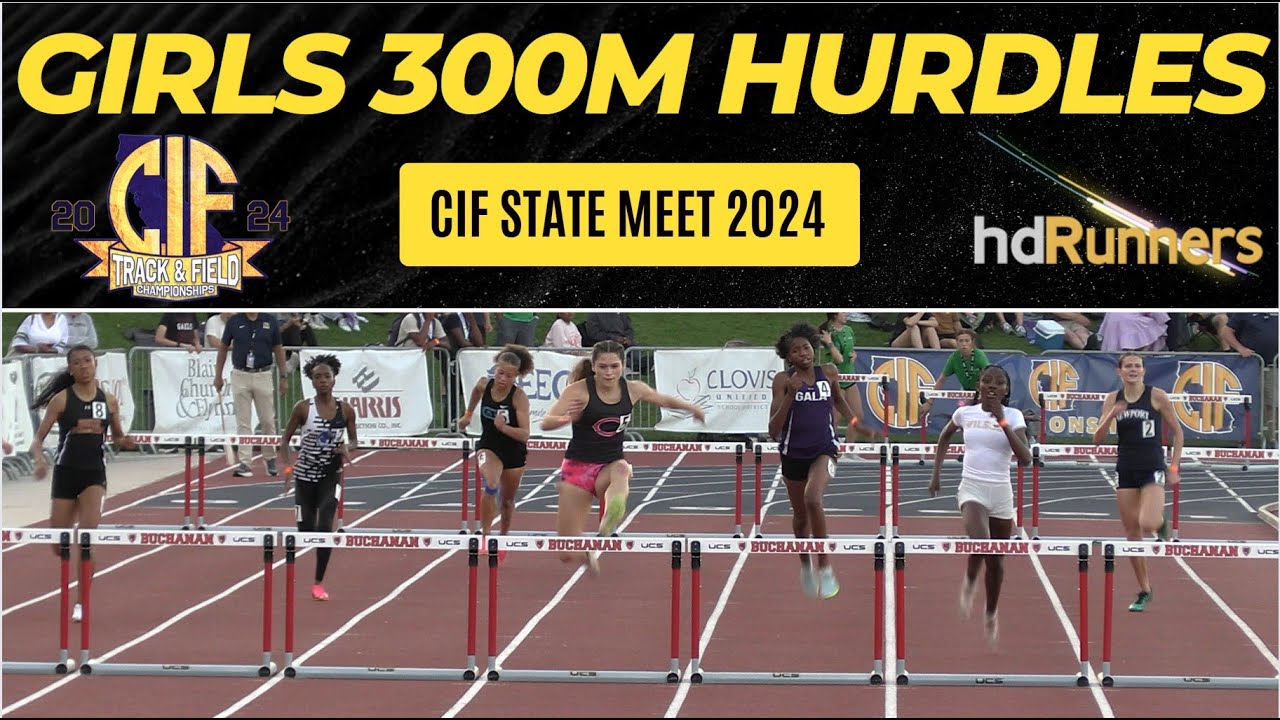 2024 TF - CIF State Meet - Girls 300M Hurdles Championship - Morgan Herbst 41.26 !