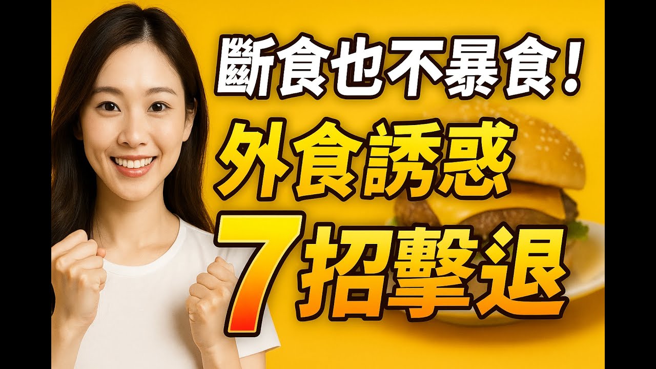 【不再被誘惑打敗】戰勝外食：斷食成功的7大心理戰術