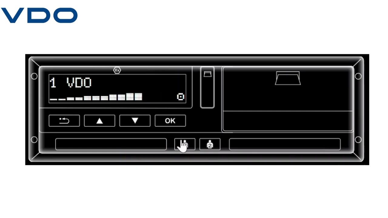 Keeping a company card locked in on a tachograph when ejecting it