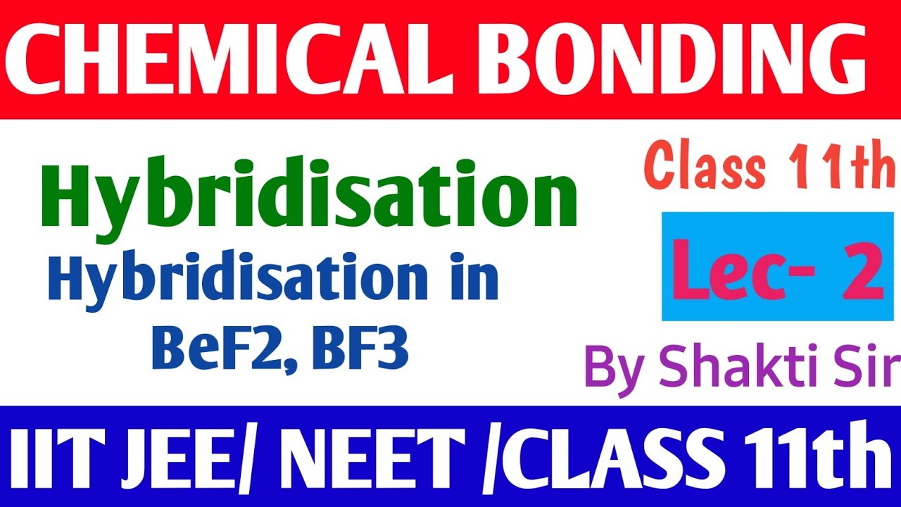 Chemical Bonding |Hybridization |Class11|CBSE |BSEB |JEE and NEET |Chemistry By Shakti Sir ||