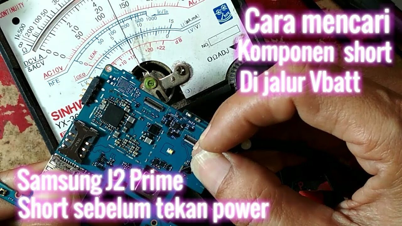 Samsung J2 Prime short sebelum tekan power