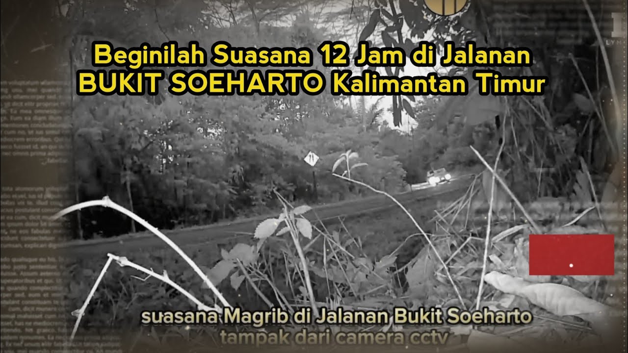 Eksperimen cctv di pinggir jalan bukit Soeharto Kalimantan Timur