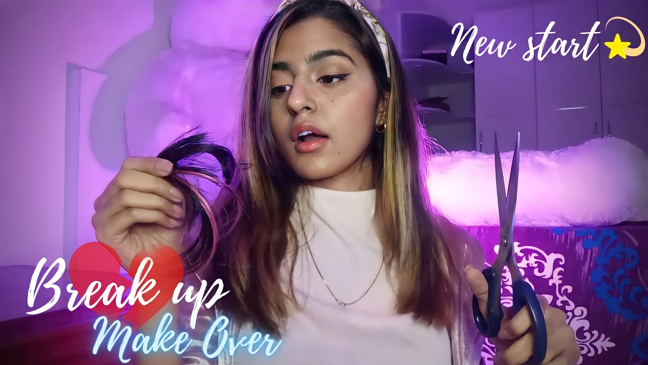 ASMR | HE BROKE UP?? Complete Makeover After Breakup (Haircut+Makeup) Comforting HINDI ASMR Roleplay