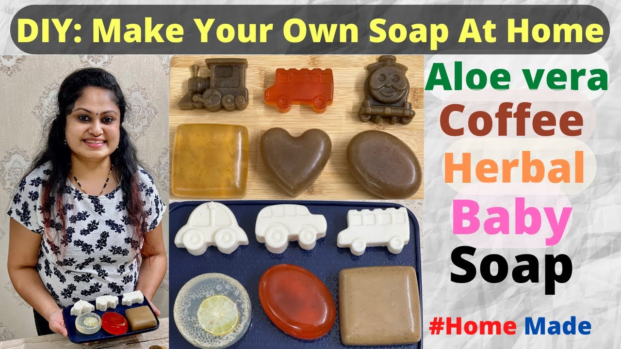 Soap Making | How to Make  Soap at home | 5 easy Recipes in one video