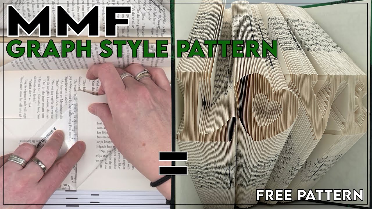 MMF / Graph Style pattern - no measuring and marking, only folding! #bookfolding #diy #diycrafts