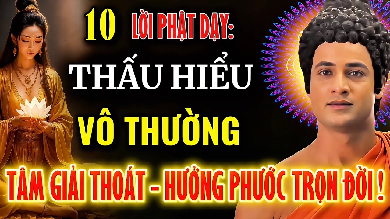 10 Lời Phật Dạy: Thấu Hiểu Vô Thường - Tâm Giải Thoát, Đời Mở Đường An Lạc !