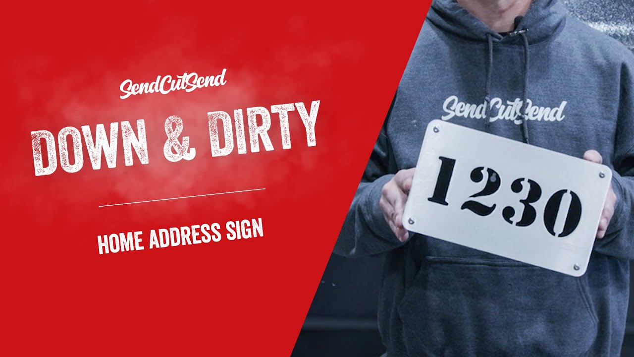 DIY Custom Laser Cut House Number Sign | SendCutSend