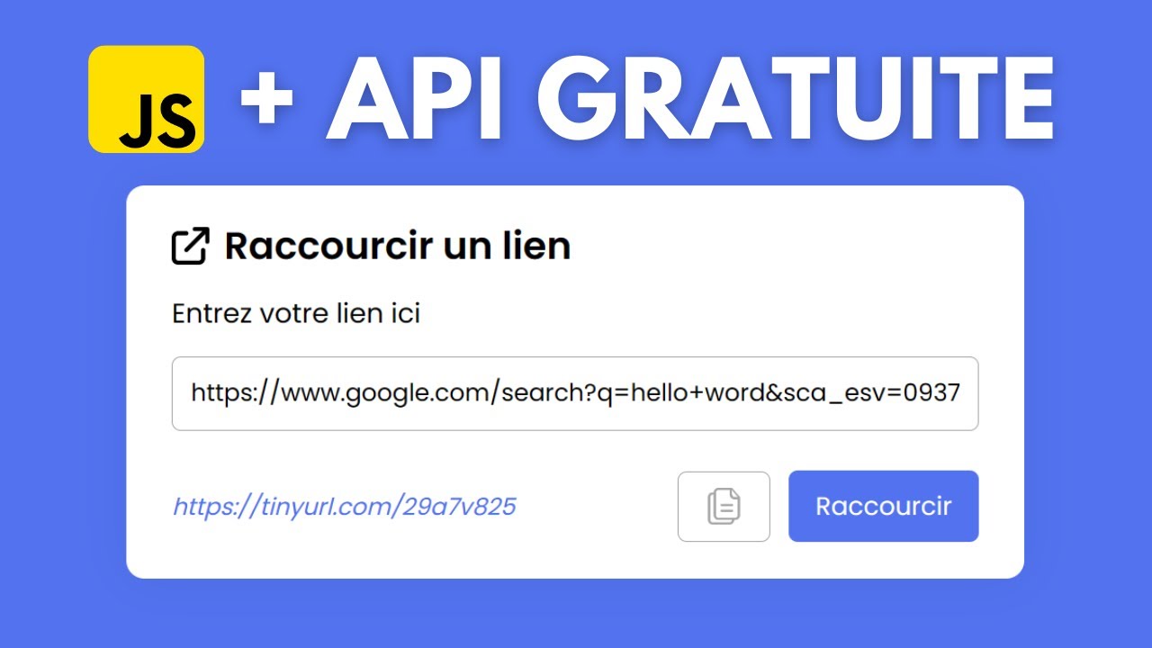Créez votre propre raccourcisseur de liens #js #javascript