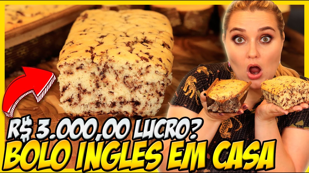 RECEITA DE BOLO INGLÊS PARA FAZER RENDA EXTRA EM CASA!