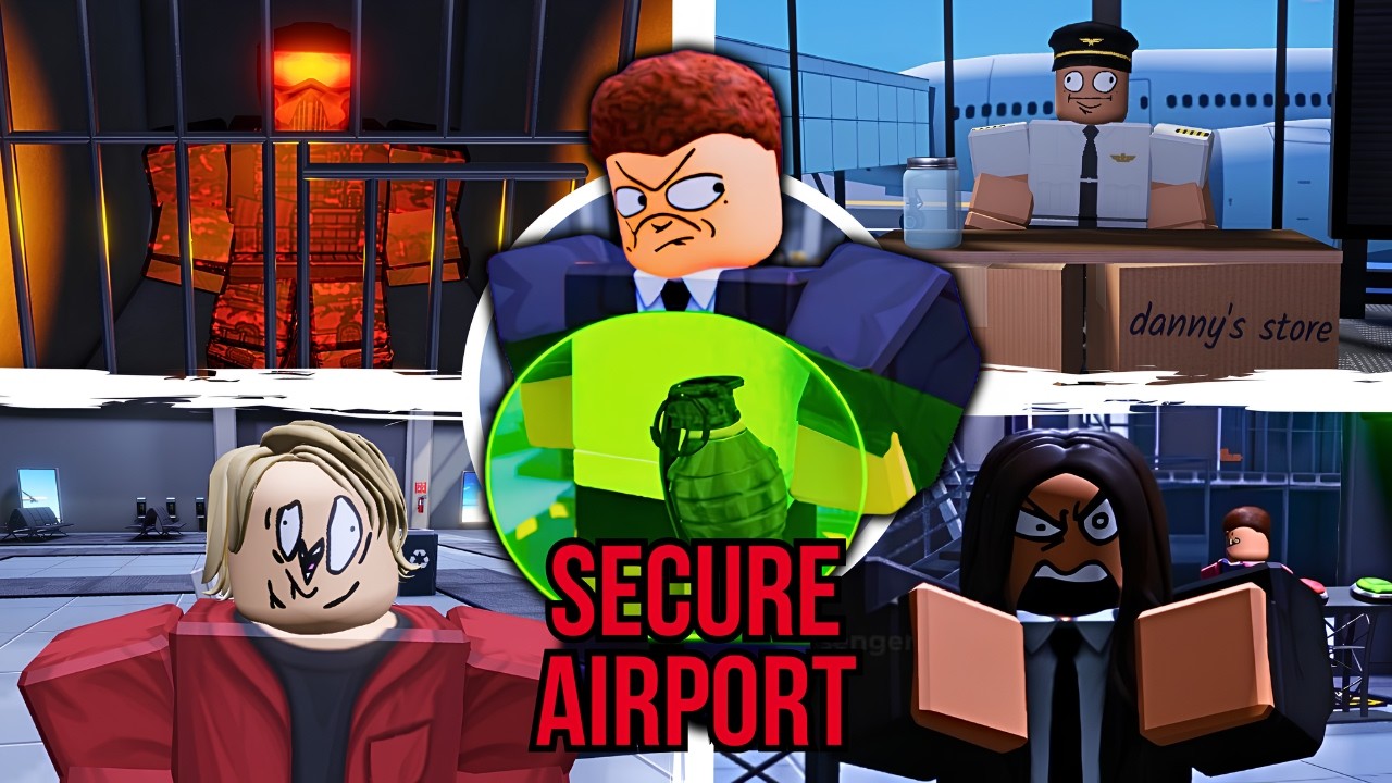 Secure the Airport - Full Game Walkthrough + Ending - Roblox