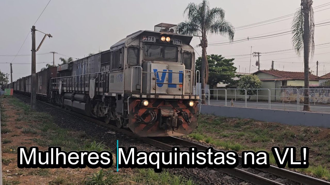 Duas Mulheres no Comando! Trens Carregados da VLI em Ação no Corredor Centro Sudeste!