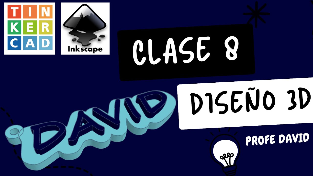 LLAVERO 3D TINKERCAD  /INKSCAPE ( CLASE 8 DISEÑO 3D)