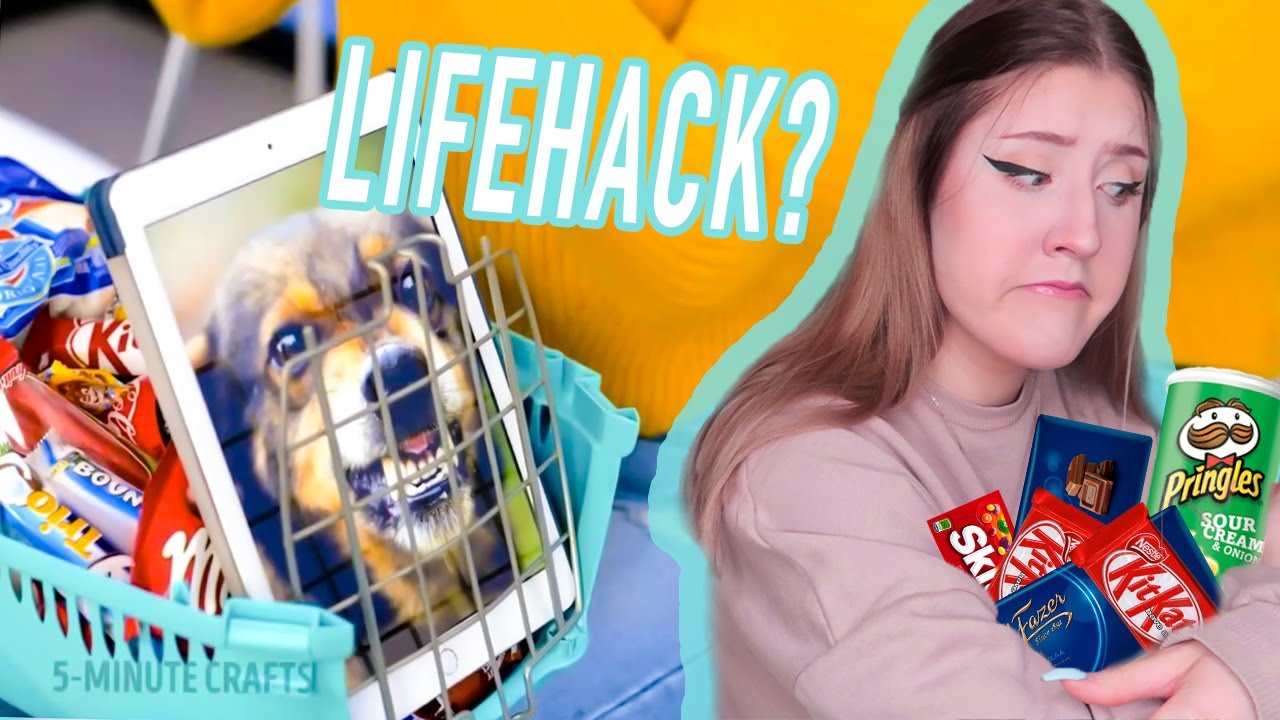 TESTAAN  OUTOJA Tapoja Piilottaa HERKKUJA ( 5 minute crafts life hack) | Cessun testaukset