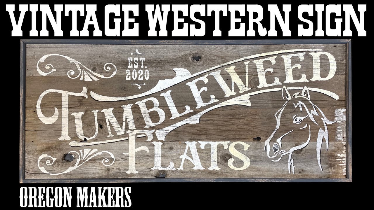 Vintage Western Sign | Tumbleweed Flats