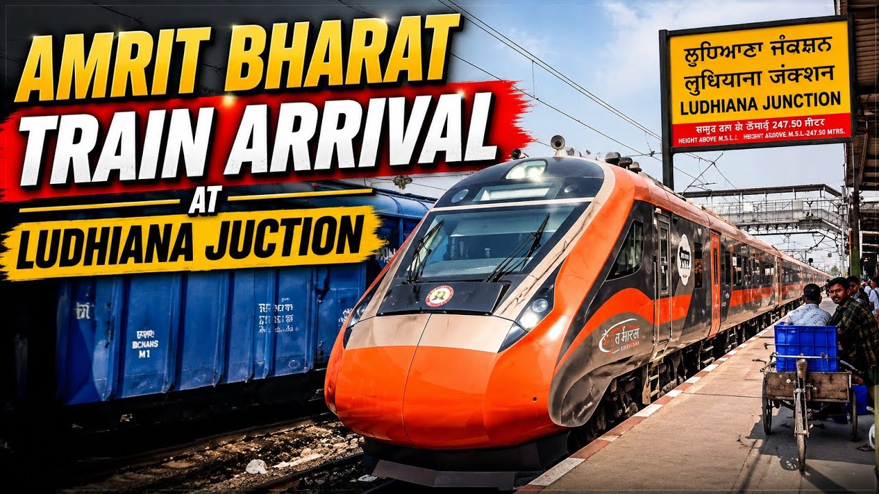 Vande Bharat (R) Express Entery In Ludhiana Junction
