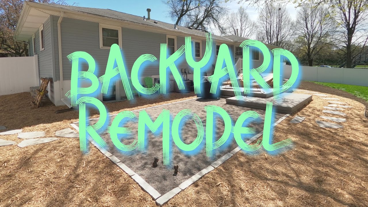 Backyard Remodel: Crushed Granite Patio, Edging & Mulch!