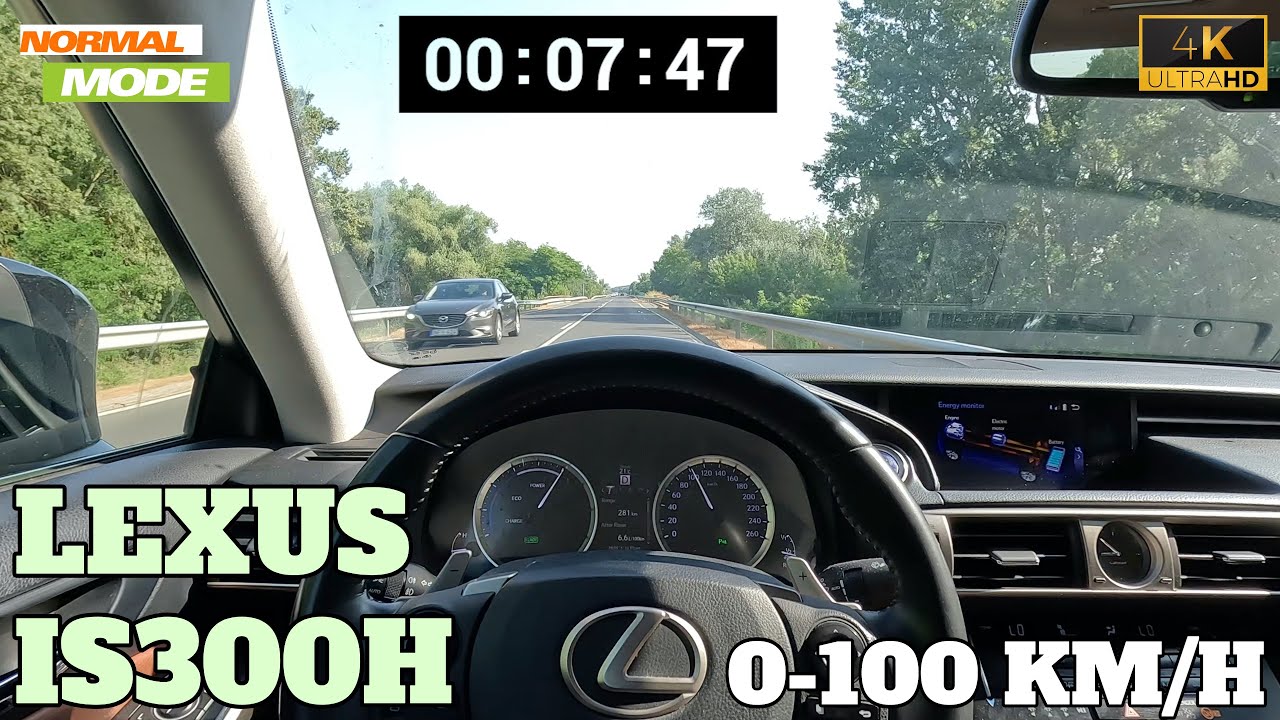 LEXUS IS300H ACCELERATION 0-100km/h ECO MODE | NORMAL MODE | SPORT MODE - 2024