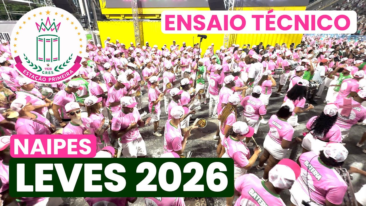 MANGUEIRA 2026 - 4K | ENSAIO TÉCNICO - TAMBORIM, GANZÁ, CUÍCA E XEQUERÊ | SAMBA AO VIVO #ET26