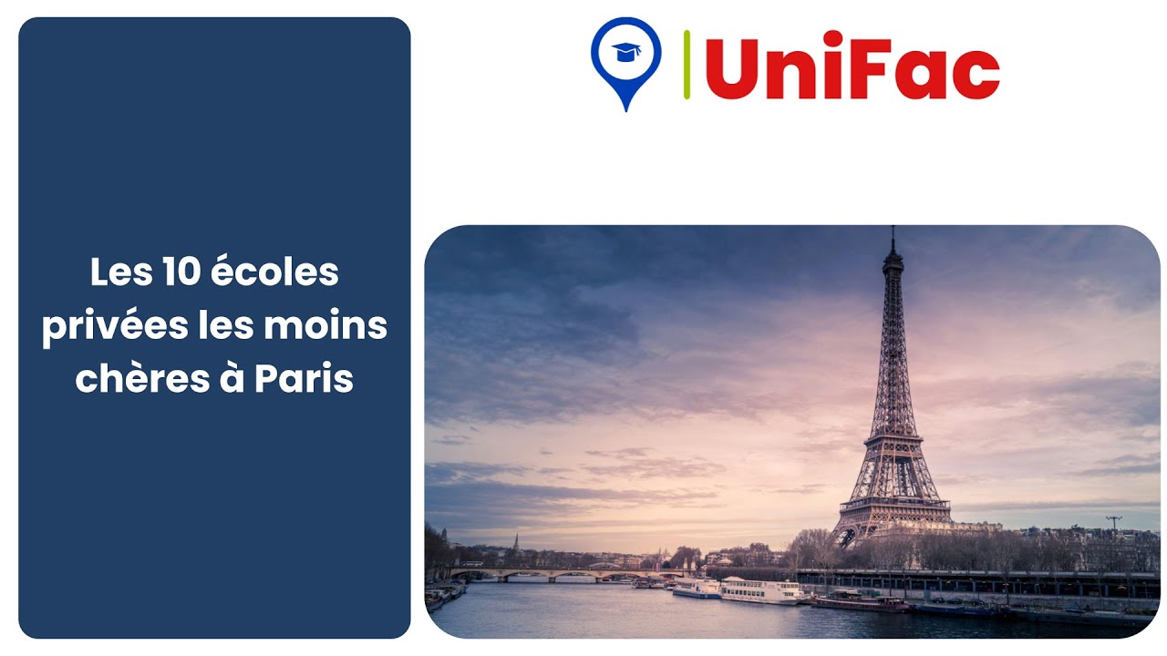 10 écoles privées les moins chères à Paris pour 2025