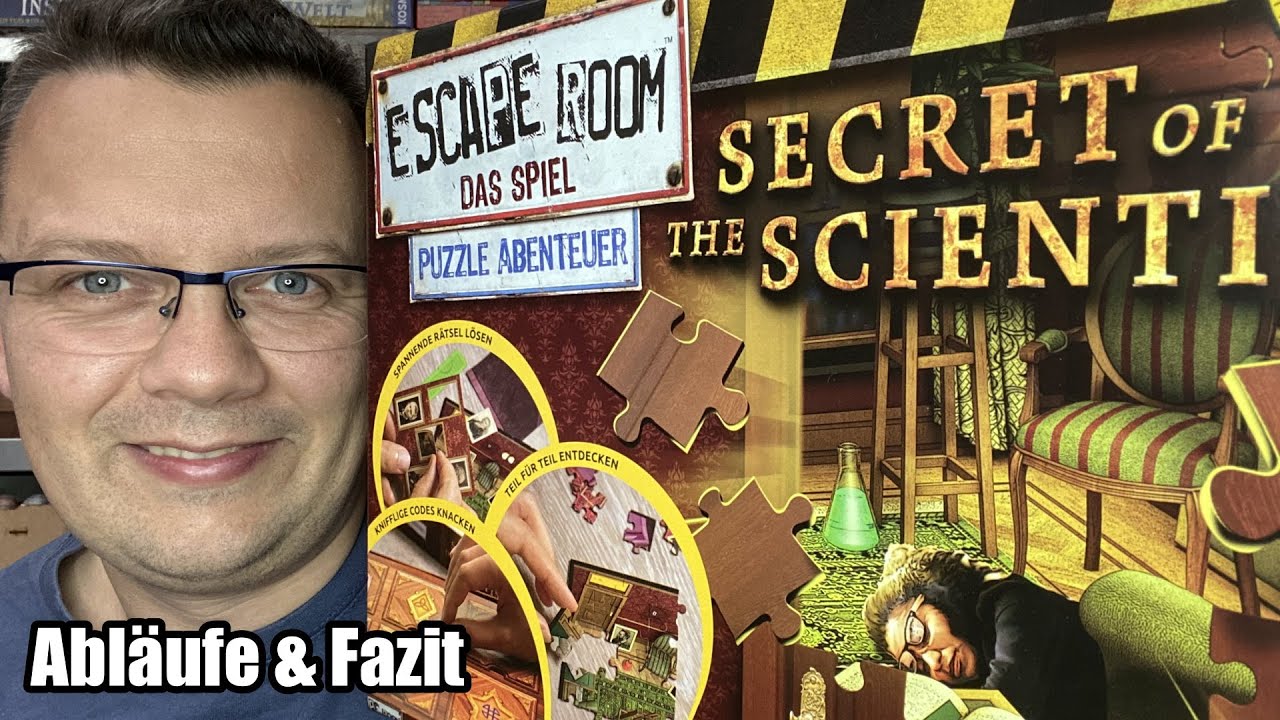 Escape Room Das Spiel - Secret of the Scientist - kooperatives Puzzle Abenteuer (Noris)