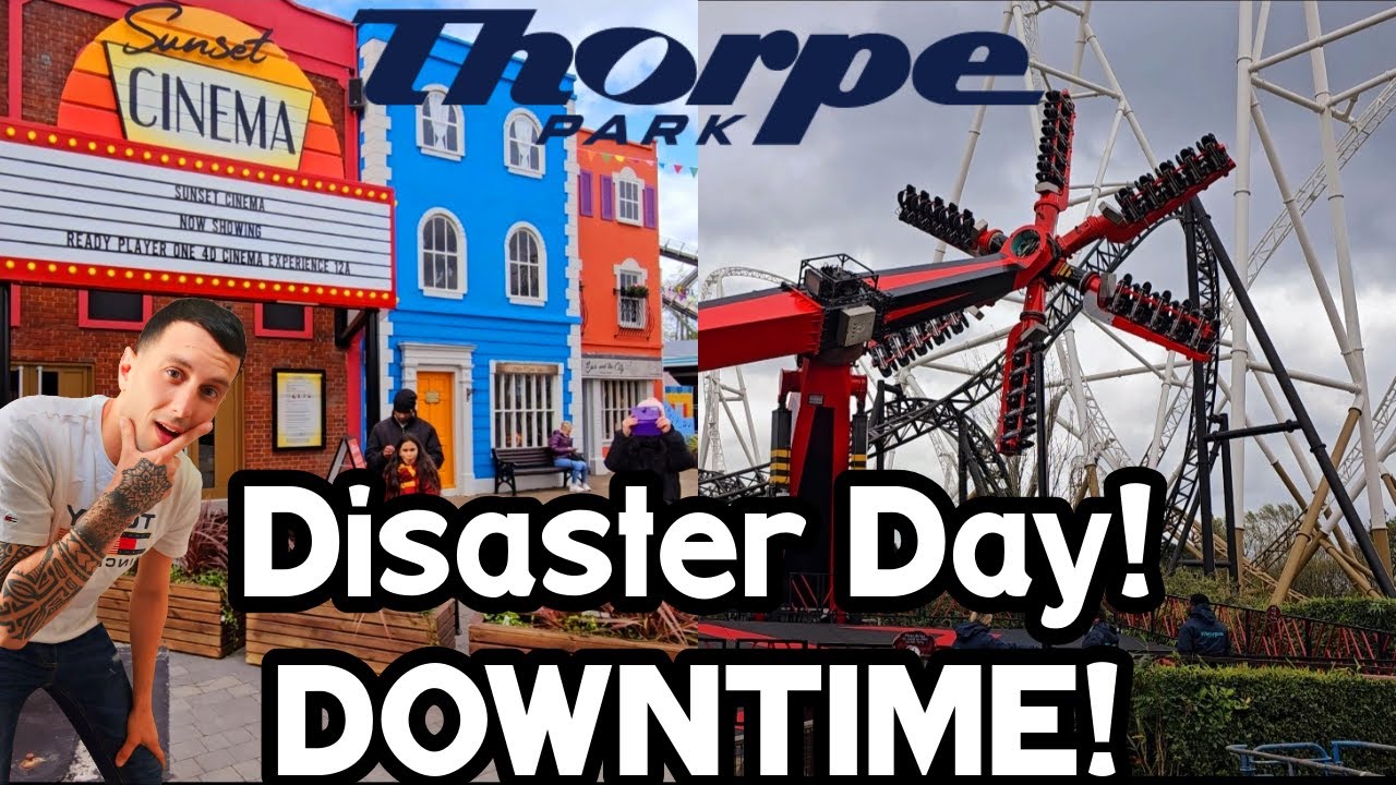 Thorpe Park NEW AREAS Explored! DISASTER Downtime!