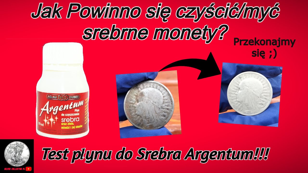 Mycie srebrnych monet, Czy warto? Jak to robić? |TEST PŁYNU DO SREBRA ARGENTUM|