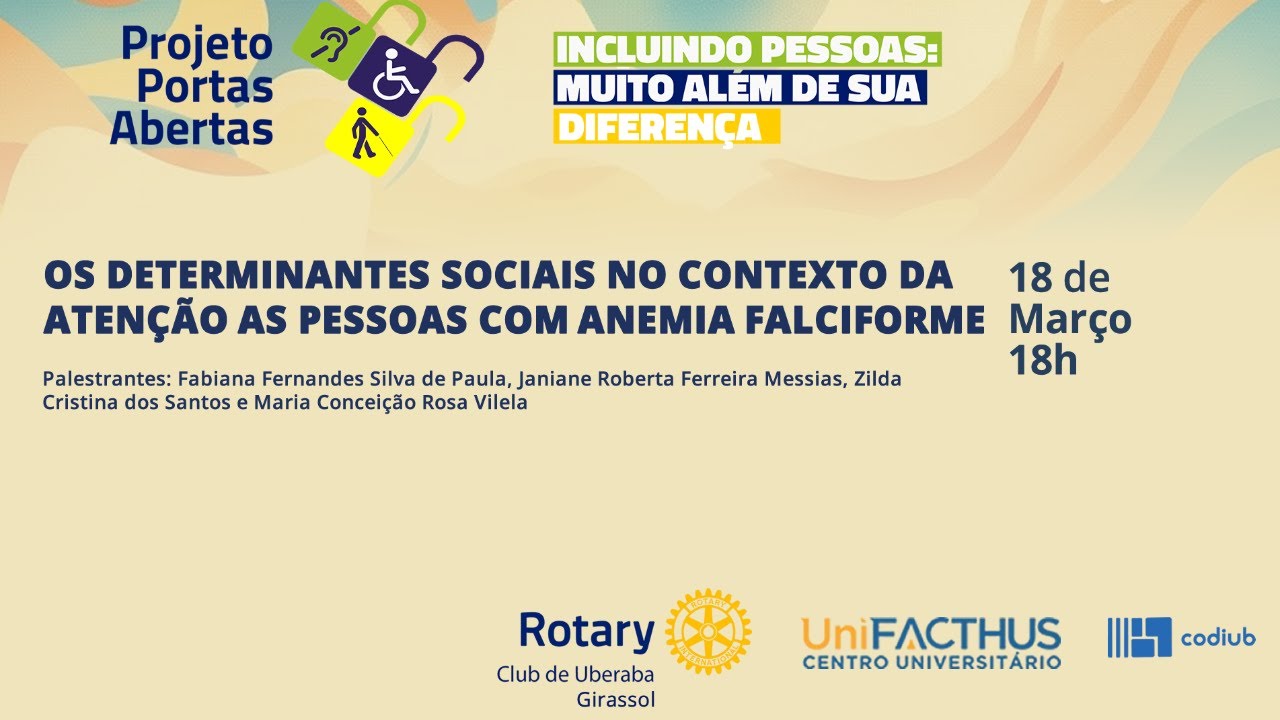 Os determinantes sociais no contexto da atenção às pessoas com Anemia Falciforme - 18/03/2025