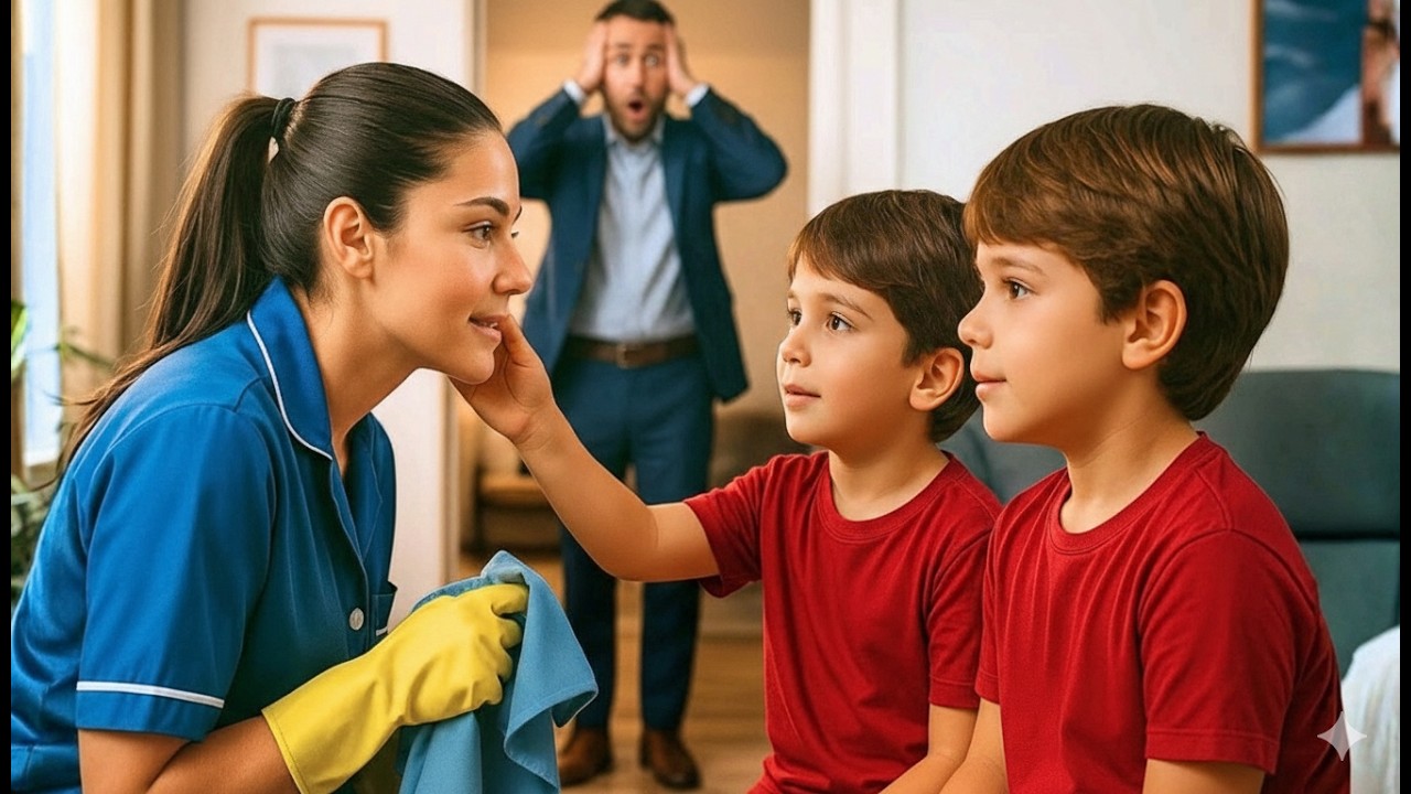 لم ينطق توأم المليونير بكلمة… حتى ظهرت عاملة التنظيف، وما حدث بعدها أذهل الجميع
