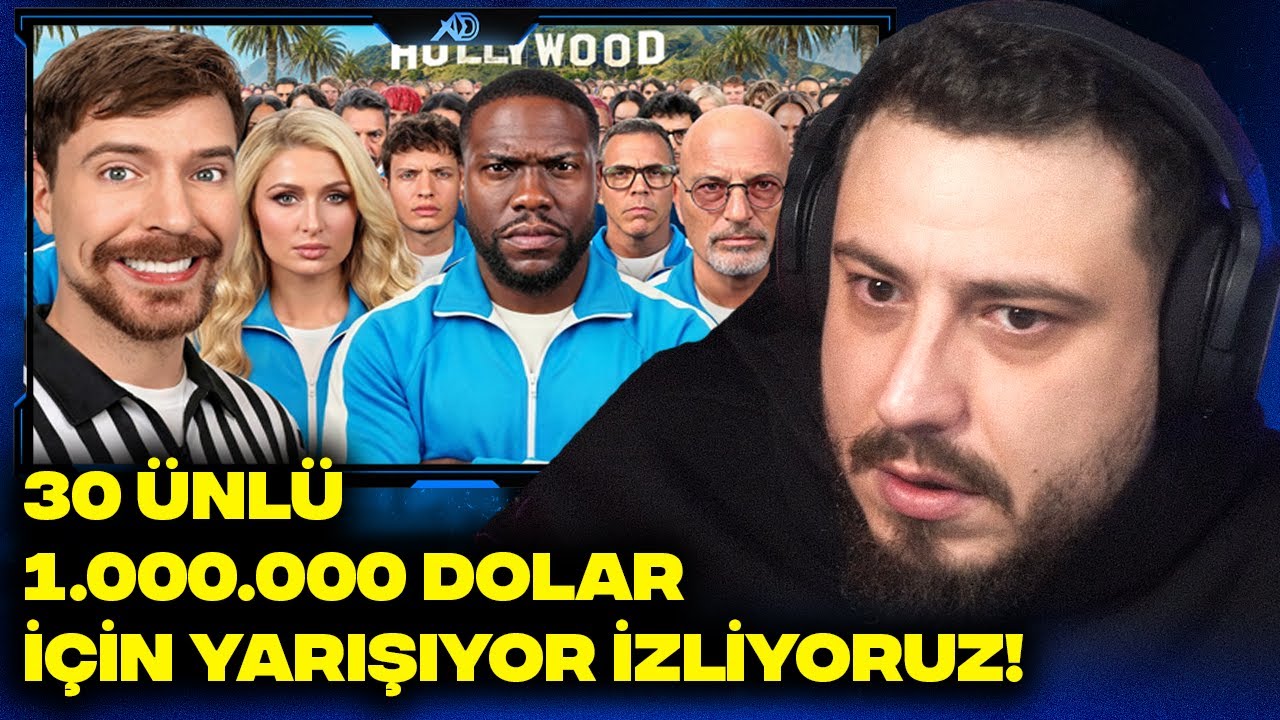 MRBEAST 30 ÜNLÜ 1.000.000 DOLAR İÇİN YARIŞIYOR İZLİYORUZ!