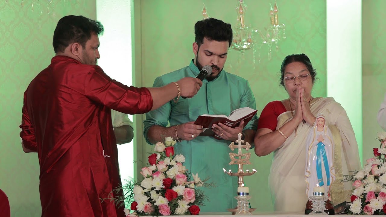 Wedding Eve Kerala Christian Wedding Madhuramveppu 2021 grooms residence