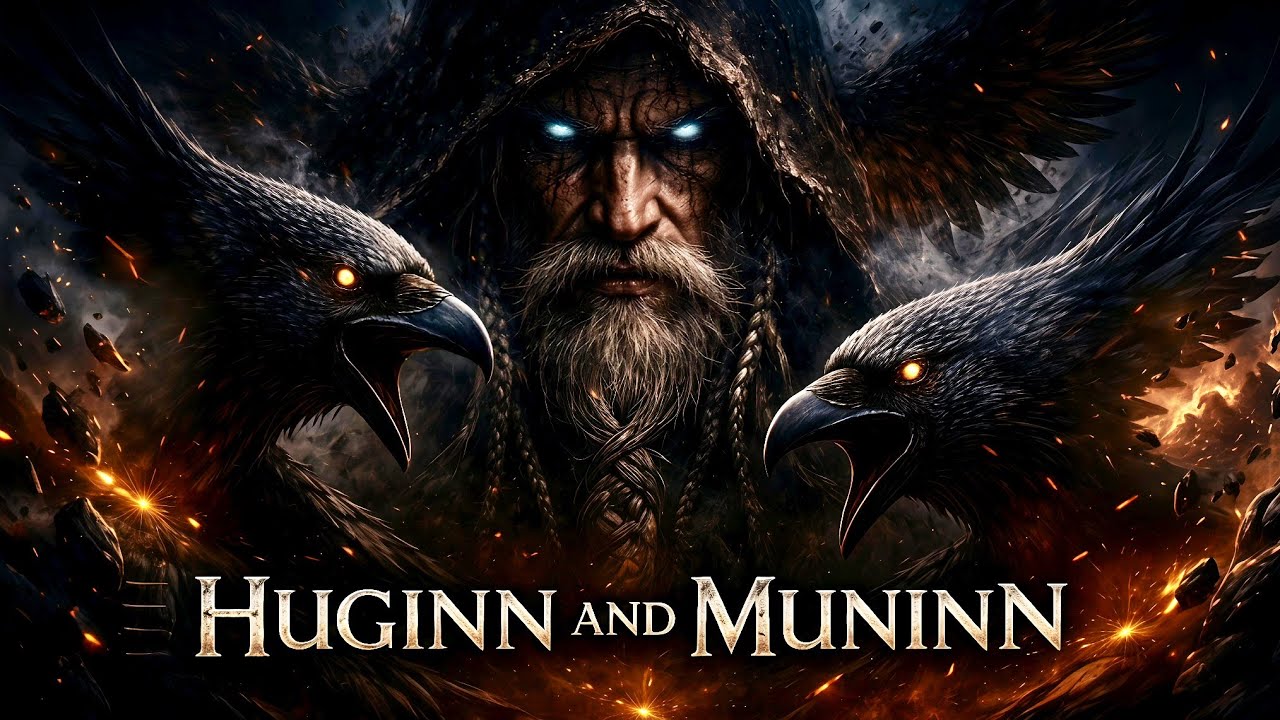 Huginn & Muninn – Epic Viking War Song | English & Old Norse (Lyrics Video)