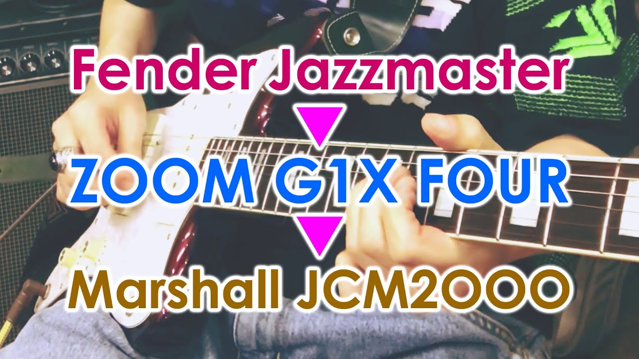 ZOOM G1X FOUR x Fender Jazzmaster Guitar Sound Check