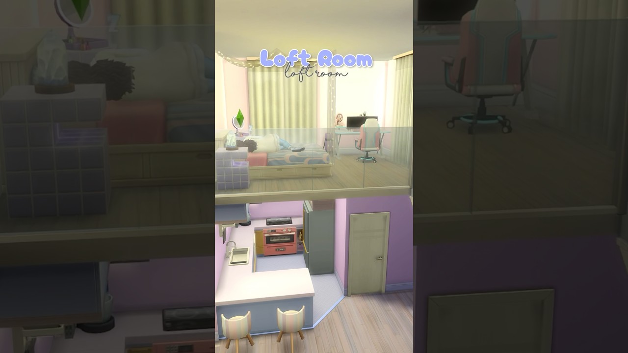 How To make Loft Rooms | No CC | Sims 4 | Build Tips #sims4