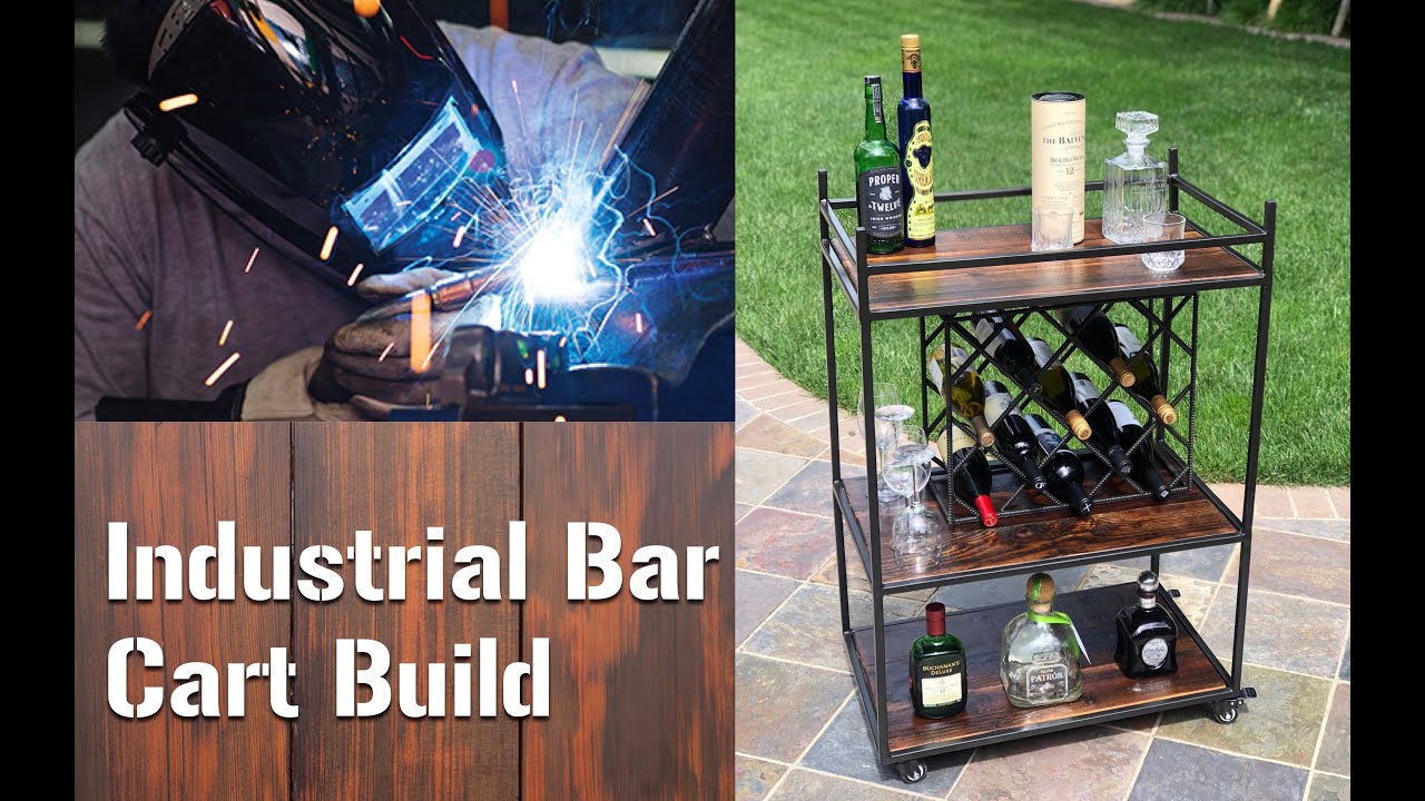 Industrial Bar Cart Build from Scratch