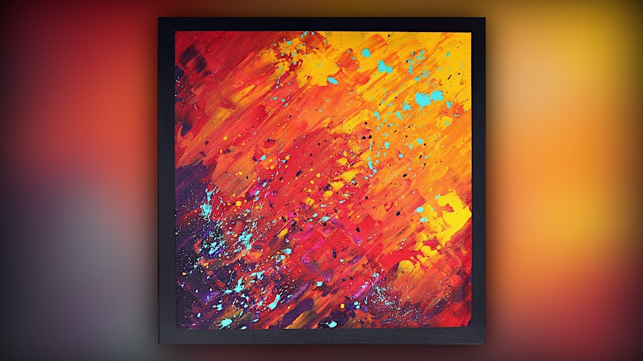 Abstract Painting / Easy for Beginners / Palette Knife / Demo #051