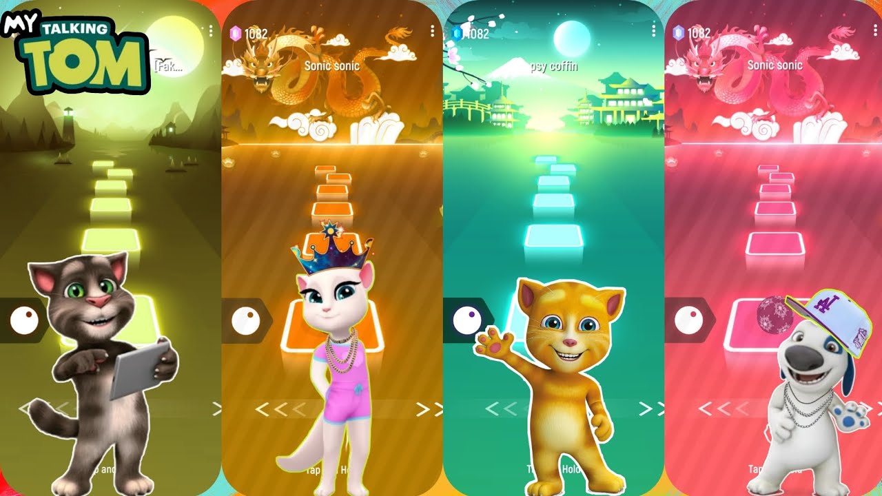 Tileshop Talking Tom talking Angela Talking Ginger Talking Hank