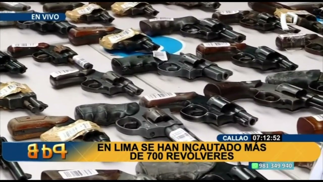 Sucamec presenta 1 200 armas incautadas en los &uacute;ltimos meses