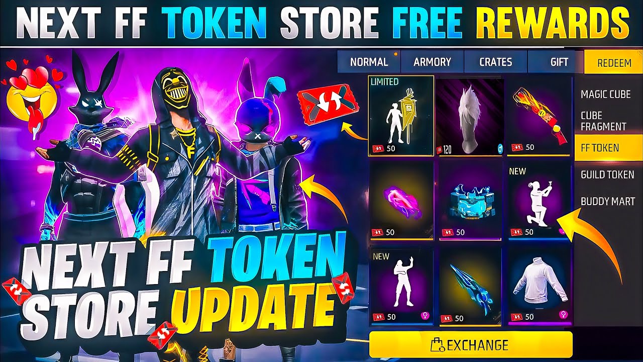 Next FF Token Store Update Free Fire 😲 Next FF Token Rewards | FFWS Free Jersey Skin | FF New Event