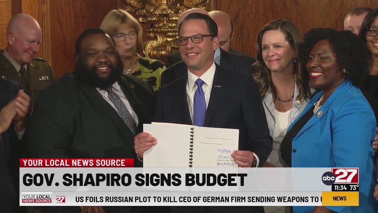 Pennsylvania Governor signs state budget