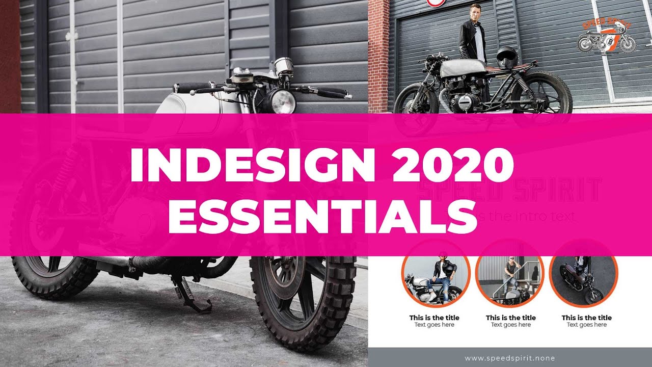 InDesign Essentials 2020 - Flyer Cafe Racer