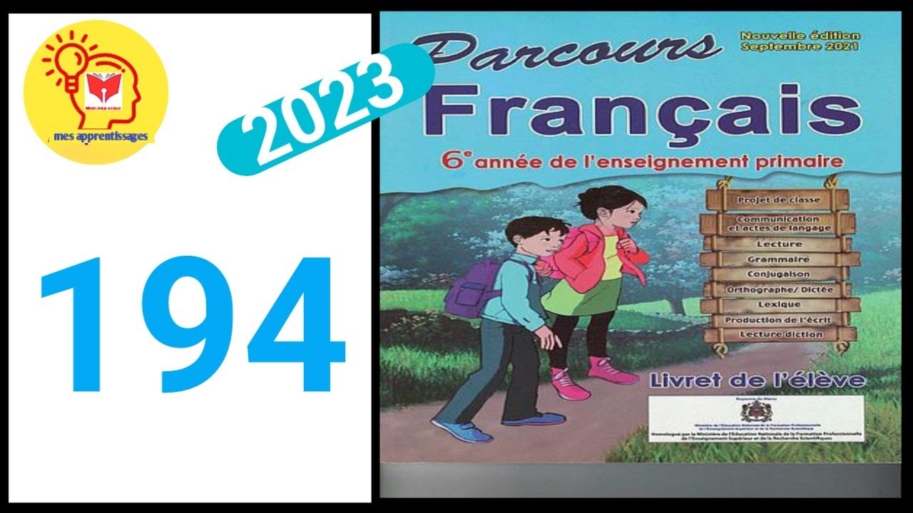 parcours français 6ème année primaire page 194