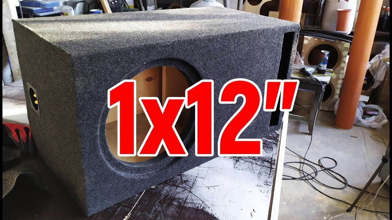 Щелевой короб для 1х12 сабвуфера Slotted box for 1x12 subwoofer