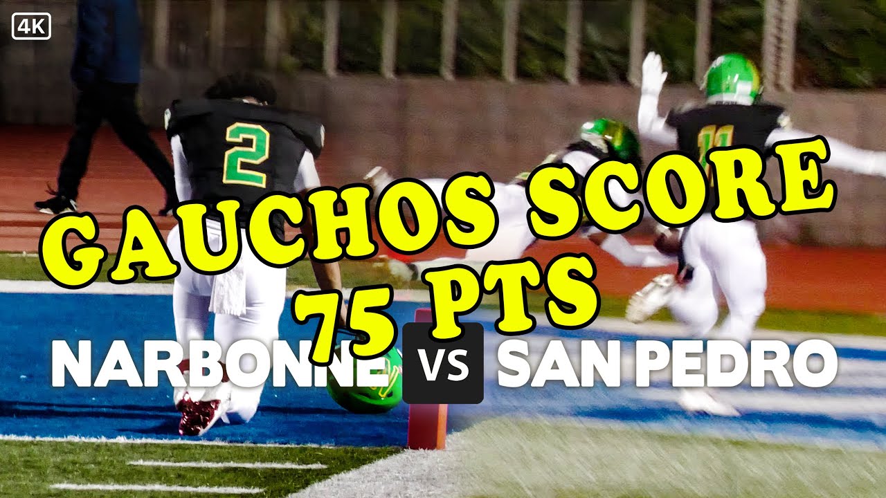 Narbonne vs San Pedro | Gauchos Score 75 Pts | LA City Section Championship