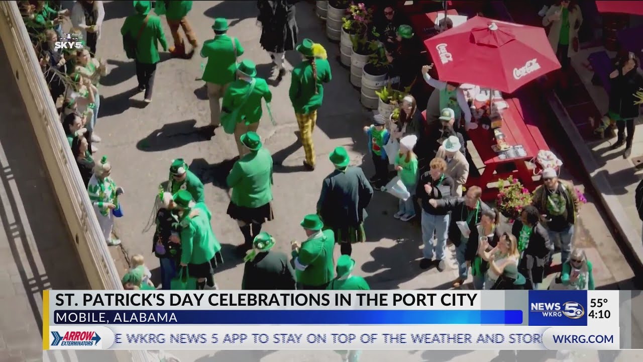 Chilly weather doesn’t slow St. Patrick’s Day crowds in downtown Mobile